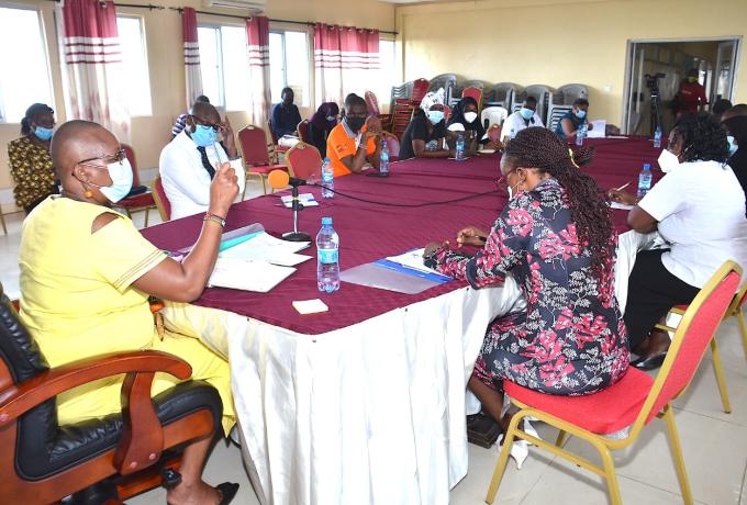  Ms. Winnie Guchu, the Chief Administrative Secretary in the OAG&DoJ chairing a meeting that was attended by CACCOCs in Mombasa county. The meeting was aimed at reactivating the CACCOCs.